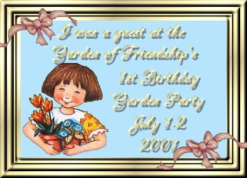 Garden Party Guest plaque