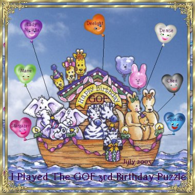 GOF Birthday Puzzle