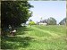 Looking from the back up to the road