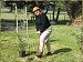 Linda planting some new trees