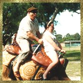 On a camel ride with Lana, c 1992